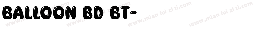 Balloon Bd BT字体转换